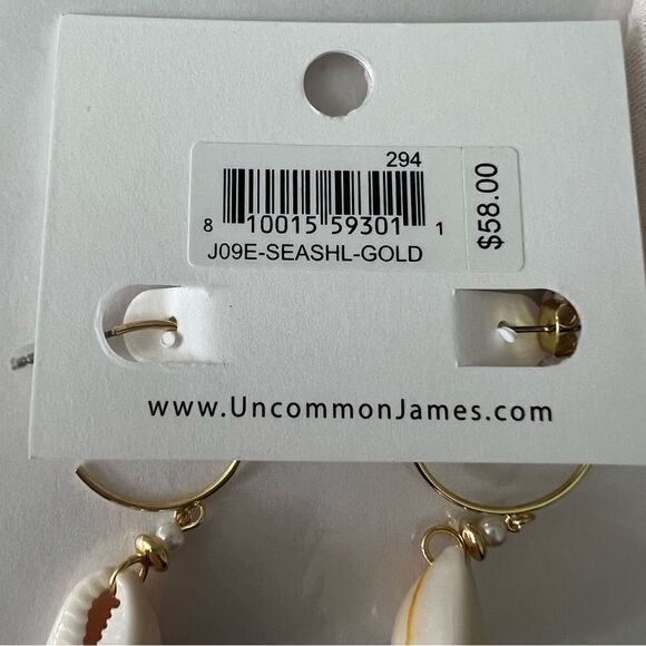 Uncommon James- Seashell earrings - NWT - Picture 6 of 6